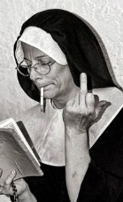 Humor i form av roliga bilder. Visar fingret!